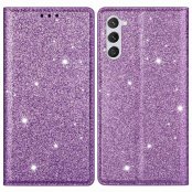 Köp Glitter Plånboksfodral Samsung Galaxy S23 Plus Lila Online