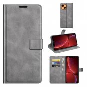 iPhone 13 Leather Wallet Grey - Techhuset.se