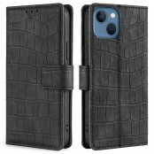 Köp iPhone 14 Plus Fodral Krokodilmönster Svart Online