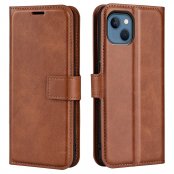 Köp iPhone 14 Plus Wallet Leather Brown Online