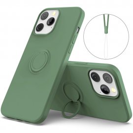 Köp iPhone 14 Pro Skal Med Ringhållare Grön Online