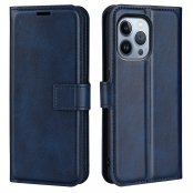 Köp iPhone 14 Pro Wallet Leather Blue Online