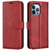 Köp iPhone 14 Pro Wallet Leather Red Online