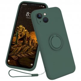 Köp iPhone 15 Skal Med Ringhållare Grön Online