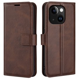 Köp iPhone 15 Wallet Leather Brown Online