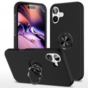 iPhone 17 skal med magnetisk ringhållare - visning av skal på mobil i stående position