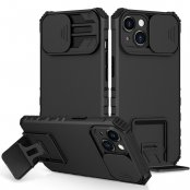 Köp Kickstand Skal iPhone 14 Kameraskydd Svart Online