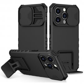 Köp Kickstand Skal iPhone 14 Pro Kameraskydd Svart Online