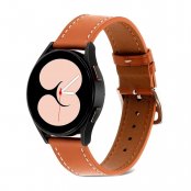 Köp Klassiskt Läderarmband Samsung Galaxy Watch 5 40/44/Pro 45 mm Cognac Online