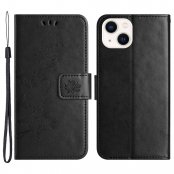 Köp Läderfodral Fjärilar iPhone 15 Svart Online