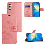 Köp Läderfodral Fjärilar Samsung Galaxy S24 Rosa Online