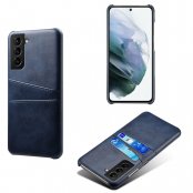 Läderskal Kortfack Samsung Galaxy S22 Blå - Techhuset.se