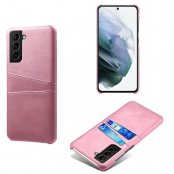 Läderskal Kortfack Samsung Galaxy S22 Plus Rosa - Techhuset.se
