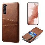 Köp Läderskal Kortfack Samsung Galaxy S23 Plus Brun Online
