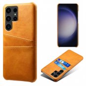 Köp Läderskal Kortfack Samsung Galaxy S24 Ultra Cognac Online