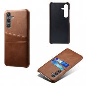 Läderskal Kortfack Samsung Galaxy S25 Brun