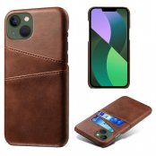 Köp Läderskal Med Kortfack iPhone 14 Plus Brun Online