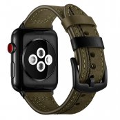 Köp Leather Armband Apple Watch Ultra 3 49mm Grön Online