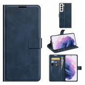 Leather Wallet Samsung Galaxy S22 Plus Blue - Techhuset.se
