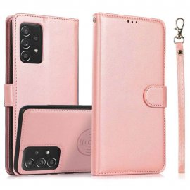 Köp Magnet Leather Wallet Samsung Galaxy A53 Roséguld Online