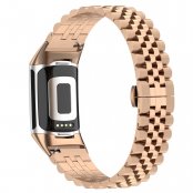 Köp Metallarmband Fitbit Charge 5 i Fjärilsspänne Roséguld Online