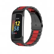 Metallarmband Fitbit Charge 5 Svart/Röd - Techhuset.se