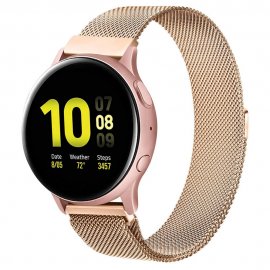 Köp Milanese Armband Samsung Galaxy Watch 5 40/44/Pro 45 mm Roséguld Online