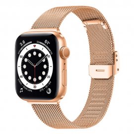 Milanese Bracelet Apple Watch 38/40/41mm Rose Gold - Techhuset.se