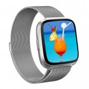 Milanese Loop Armband Fitbit Versa 3/Sense Silver - Techhuset.se