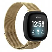 Köp Milanese Loop Armband Fitbit Versa 4/Sense 2 Guld Online