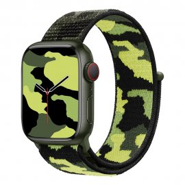 Köp Nylonarmband Apple Watch 42/44/45 mm Kamouflage Grön Online