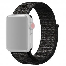 Nylonarmband Apple Watch 42/44mm Svart - Techhuset.se