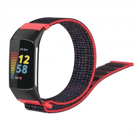 Nylonarmband Fitbit Charge 5 Röd