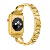 Rhinestone Kristallarmband Apple Watch Series 11 46mm Guld
