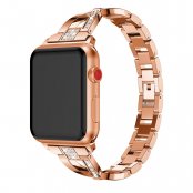 Köp Rhinestone Kristallarmband Apple Watch Ultra 3 49mm Roséguld Online