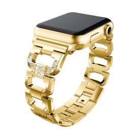 Köp Rhinestone Metallarmband Apple Watch Ultra 2 49mm Guld Online