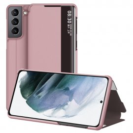 Samsung Galaxy S22 Plus Fodral Med Display Rosa - Techhuset.se