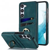 Köp Samsung Galaxy S24 Skal Kortfack Och Ringhållare Grön Online
