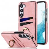 Köp Samsung Galaxy S24 Skal Kortfack Och Ringhållare Rosa Online
