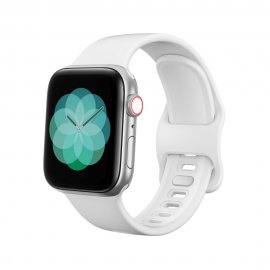 Köp Silicone Band Apple Watch 45mm Series 9 White Online