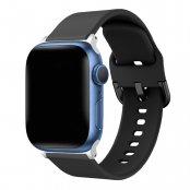 Soft Silikonarmband Apple Watch Series 11 46mm Svart