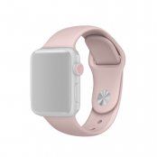 Silikonarmband Apple Watch Series 11 46mm Ljusrosa