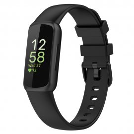 Silikonarmband Fitbit Inspire 3 svart. bild på framsidan