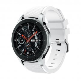 Techhuset Silikonarmband Samsung Galaxy Watch 46mm Vit Bild 1