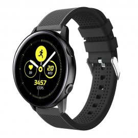 Techhuset Silikonarmband Samsung Galaxy Watch Active Svart Bild 1