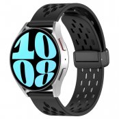 Köp Silikonarmband Sport Samsung Galaxy Watch 6 Classic 43mm Svart Online