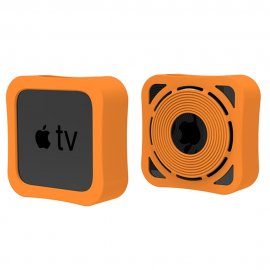 Silikonskal Apple TV 4K 2021 Orange - Techhuset.se