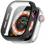 Skal Apple Watch Series 11 42mm Hårdplast + Glas Svart
