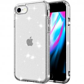 Skal Glittery Powder Design iPhone 7/8/SE 2020 Clear - Techhuset.se