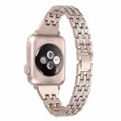 Slim Bling Bracelet Apple Watch Series 11 46mm Champagne Guld